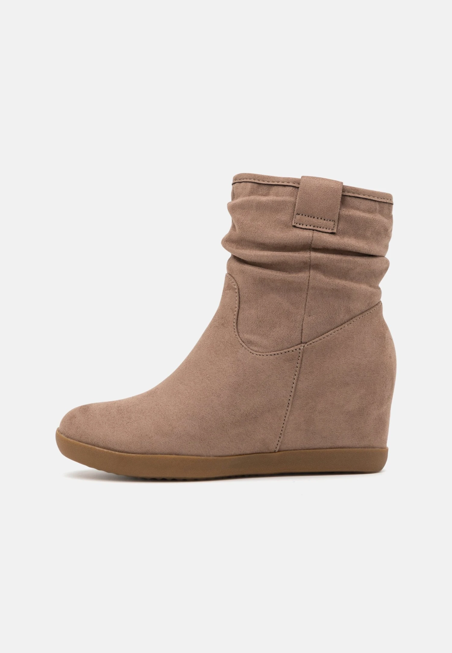 Anna Field Winter Boot - Enkellaarsjes Met Sleehak - Taupe 2 Anna Field Winter Boot - Enkellaarsjes Met Sleehak - Taupe - Afbeelding 2