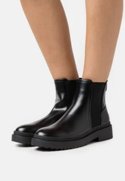 Anna Field Enkellaarsjes Met Plateauzool - Black