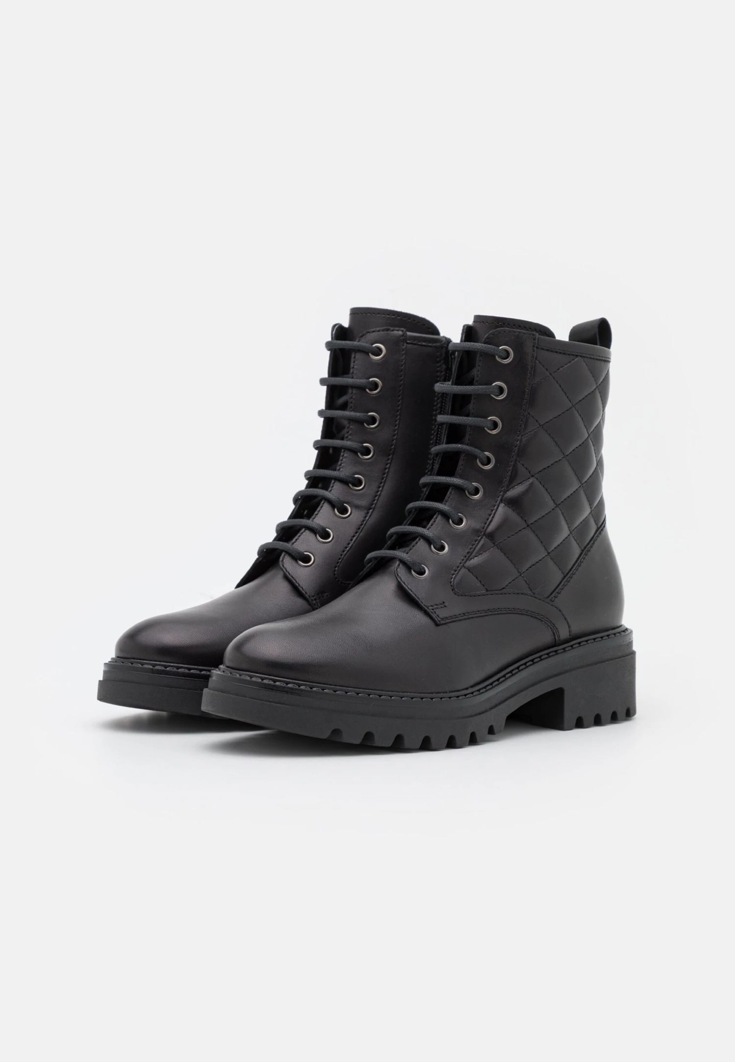 Anna Field Leather - Veterboots - Black 3 Anna Field Leather - Veterboots - Black - Afbeelding 3