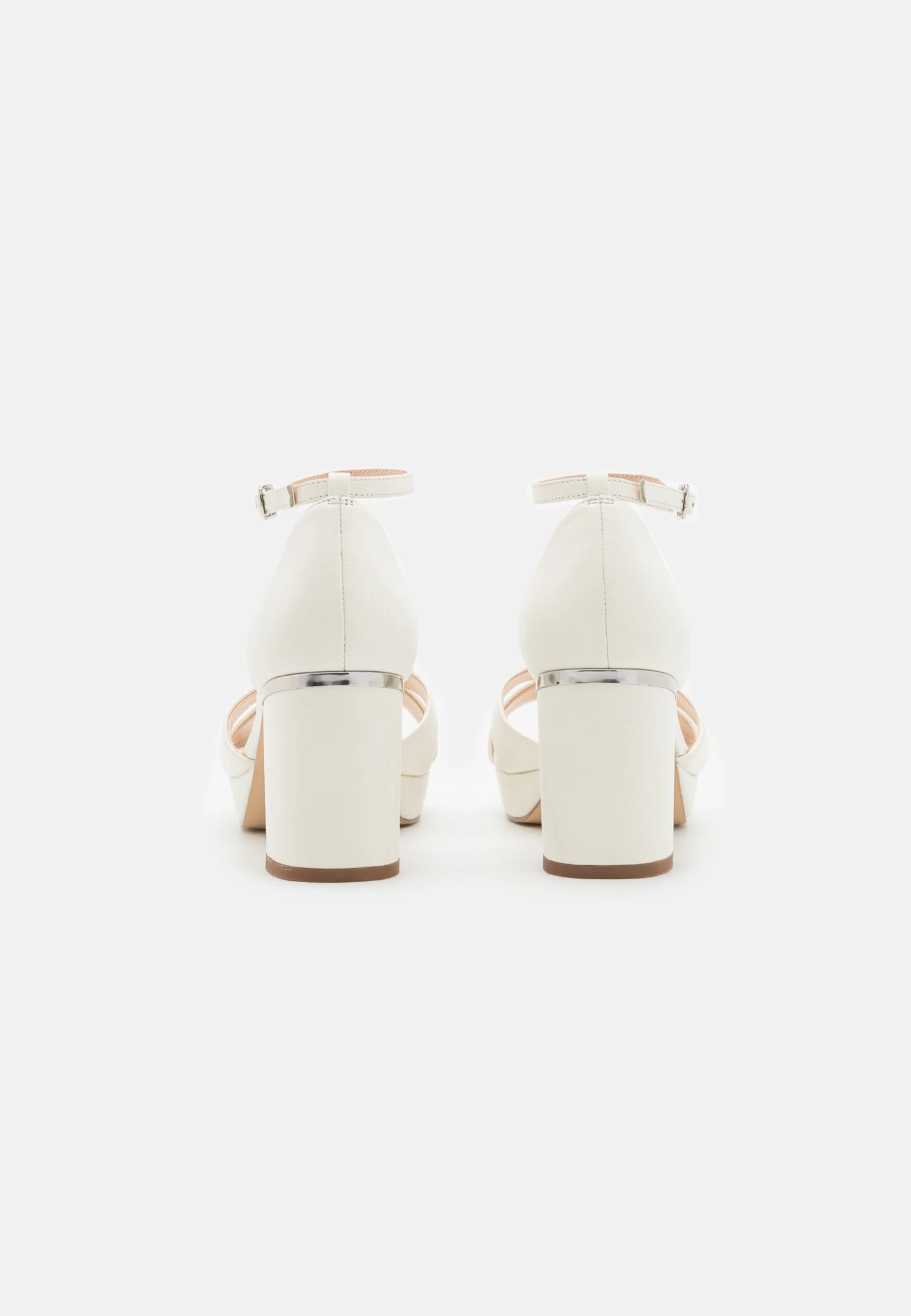 Leather - Sandalen Met Plateauzool - White 4 Leather - Sandalen Met Plateauzool - White - Afbeelding 4