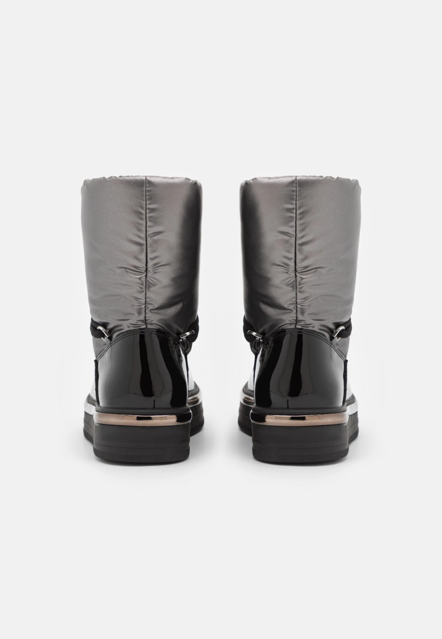 Enkellaarsjes Met Plateauzool - Silver 4 Enkellaarsjes Met Plateauzool - Silver - Afbeelding 4