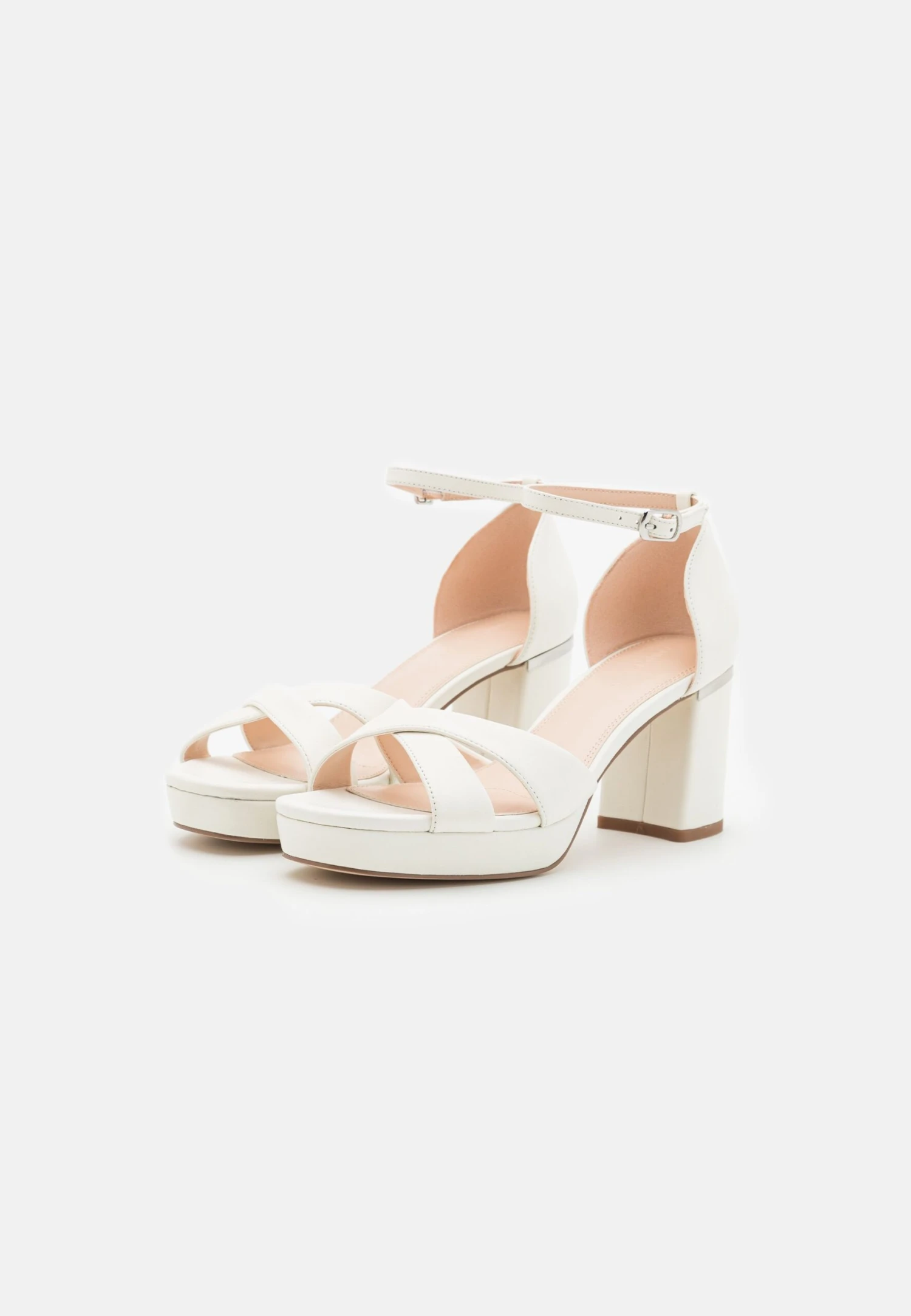 Leather - Sandalen Met Plateauzool - White 3 Leather - Sandalen Met Plateauzool - White - Afbeelding 3