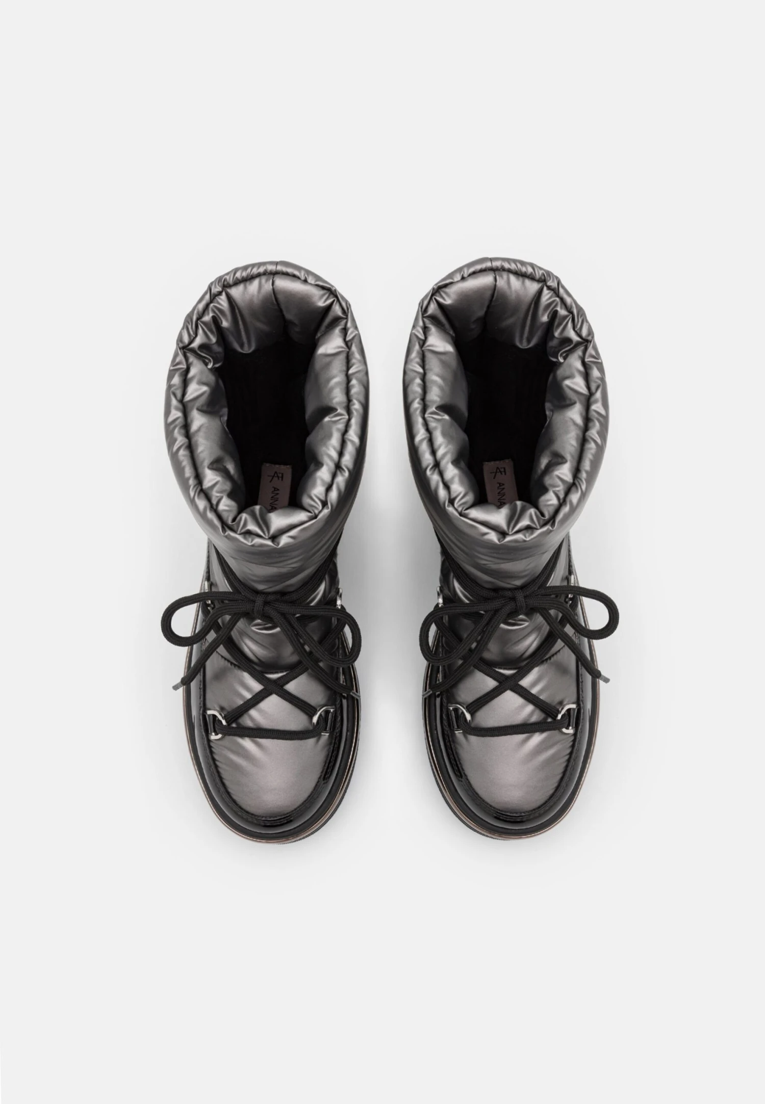 Enkellaarsjes Met Plateauzool - Silver 6 Enkellaarsjes Met Plateauzool - Silver - Afbeelding 6