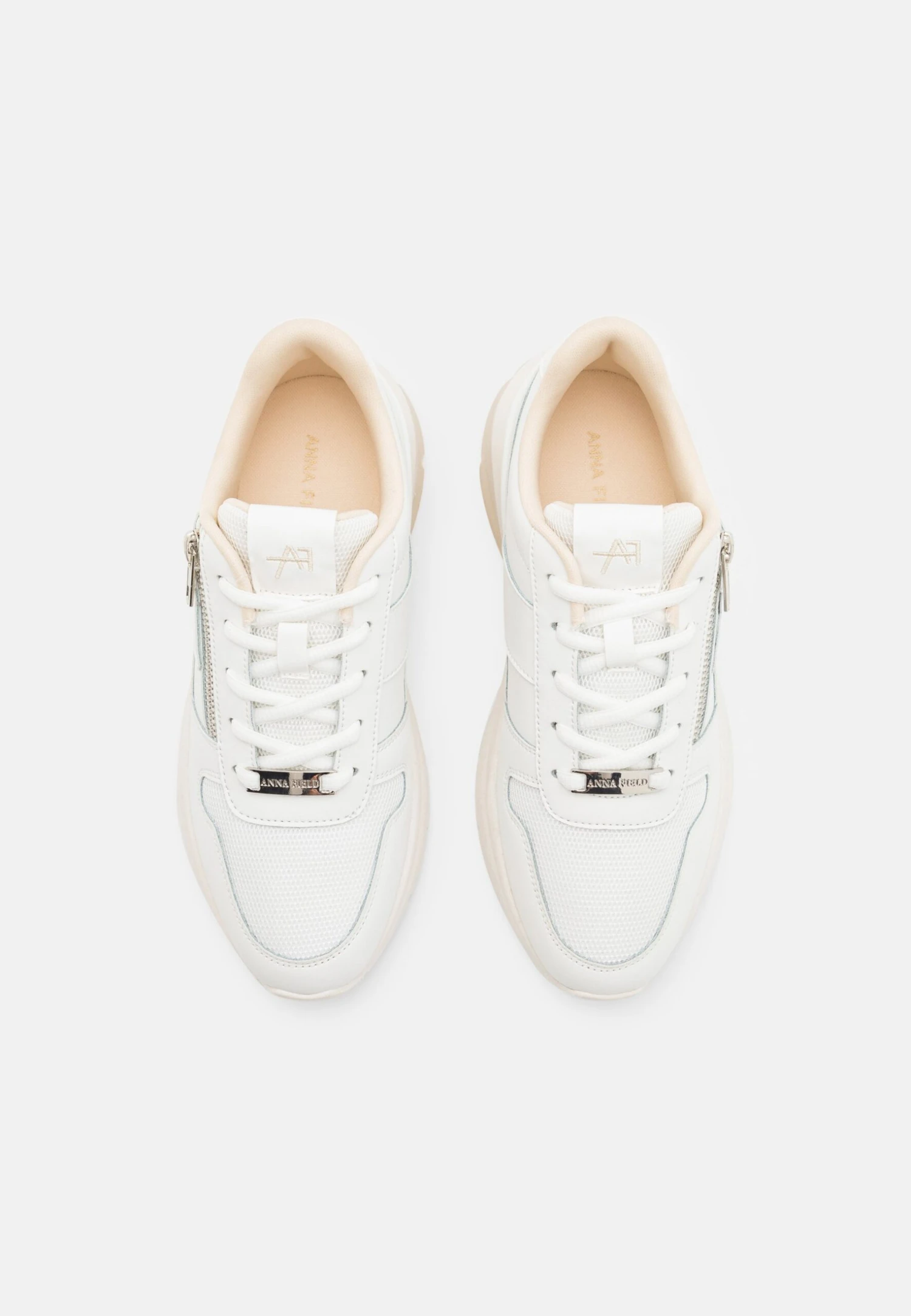 Anna Field Leather- Sneakers Laag - White/Beige 6 Anna Field Leather- Sneakers Laag - White/Beige - Afbeelding 6
